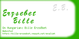 erzsebet bille business card