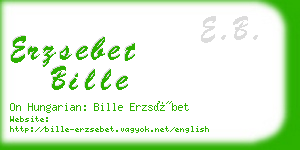 erzsebet bille business card